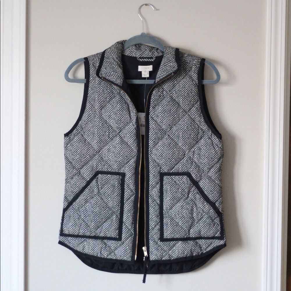 NWT J.Crew Herringbone Vest